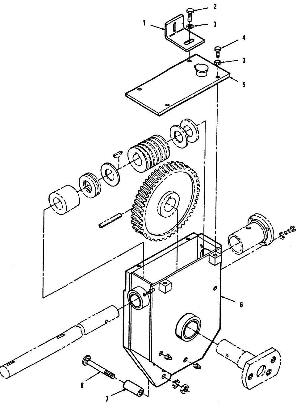009 SPREADER WORM GEAR BOX HOUSING REPAIR KIT