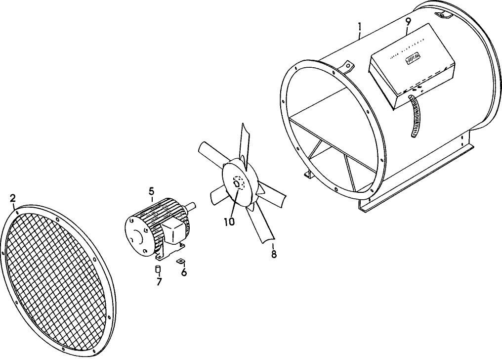 001 FAN HOUSING FAN & MOTOR GROUP - 706,708