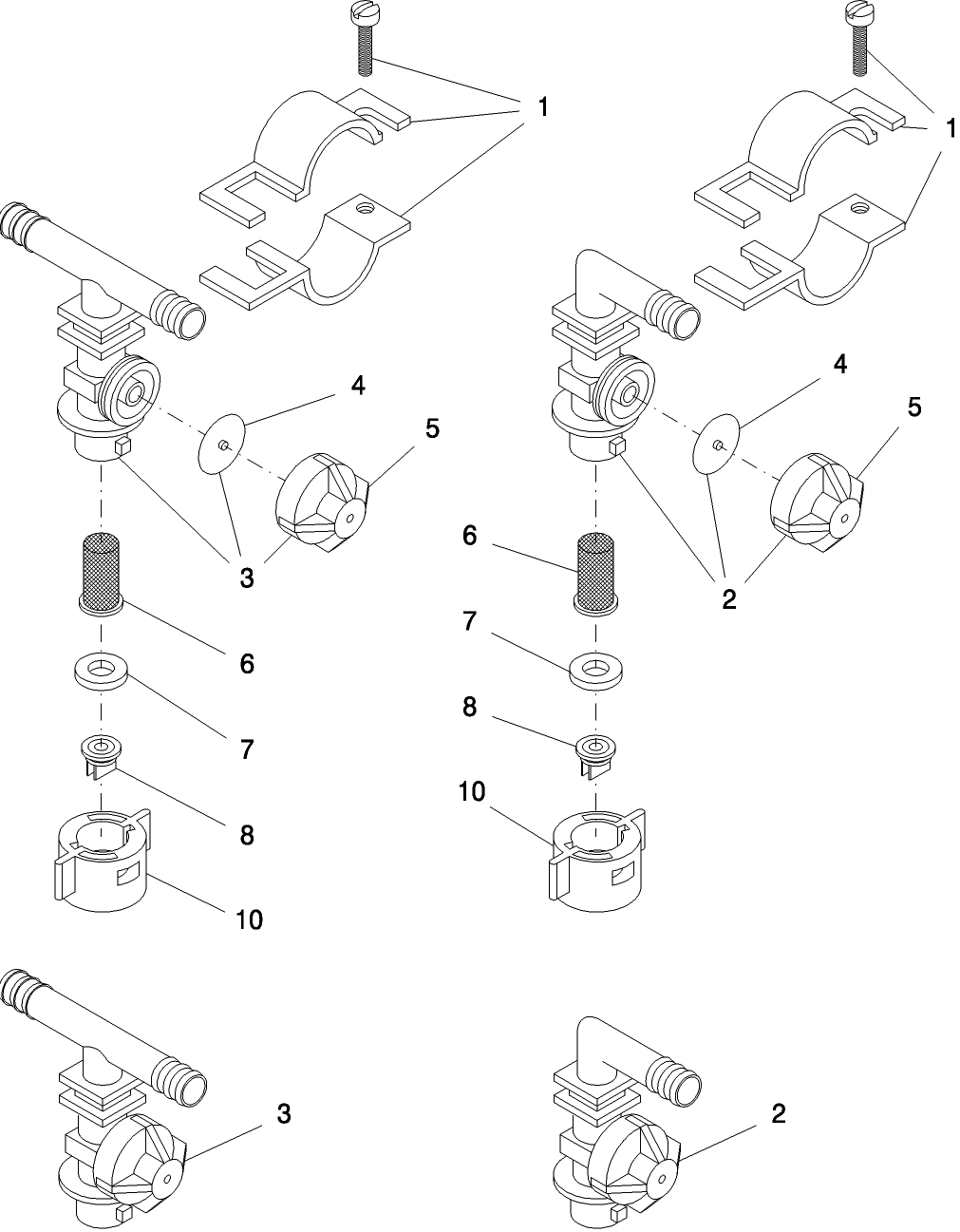 12.030.1 DRY BOOM SINGLE NOZZLE ASSEMBLY