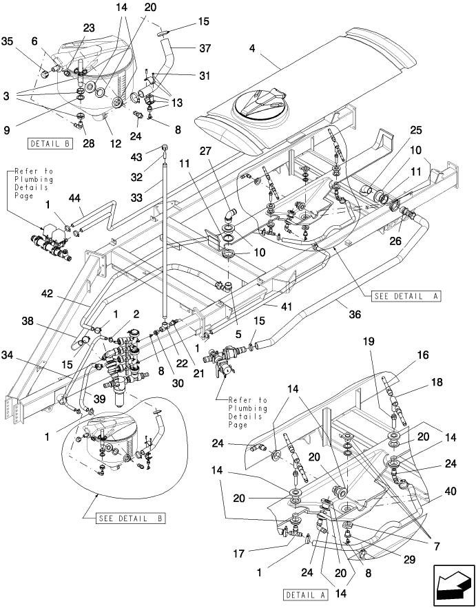 07.032.1 CART PLUMBING ASSEMBLY