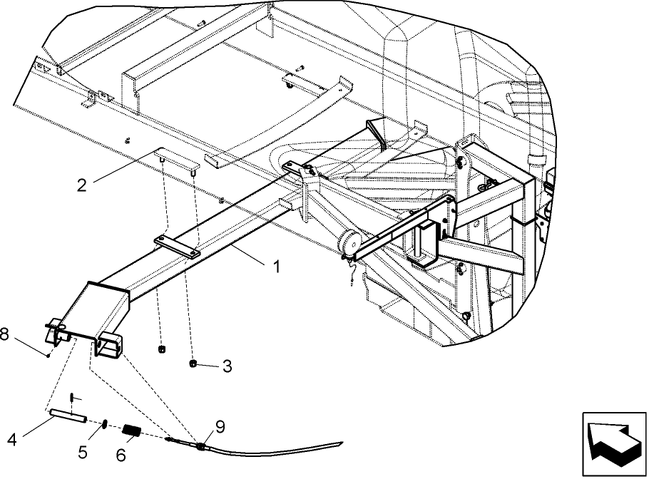 F.10.E(04) WHEELED BOOM - LATCH AND CABLE