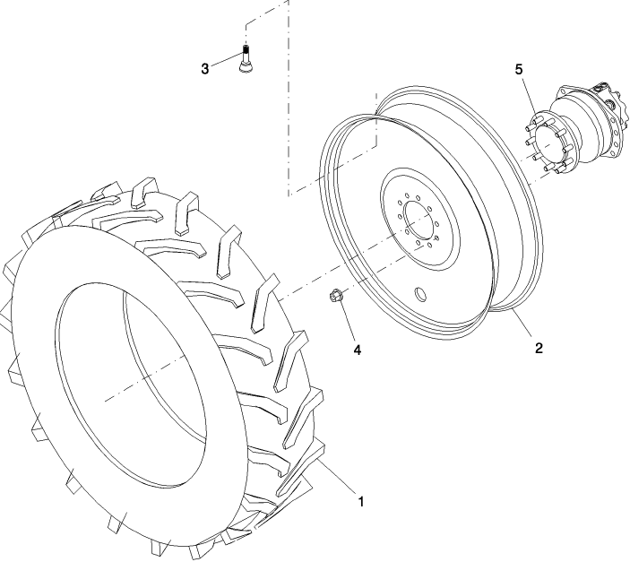 11.02 RIM/TIRE, LH/RH, 385/85R34
