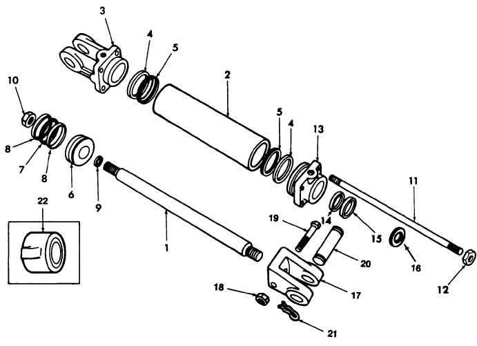 014 REMOTE CONTROL CYLINDER ASSEMBLY (ACCESSORY)