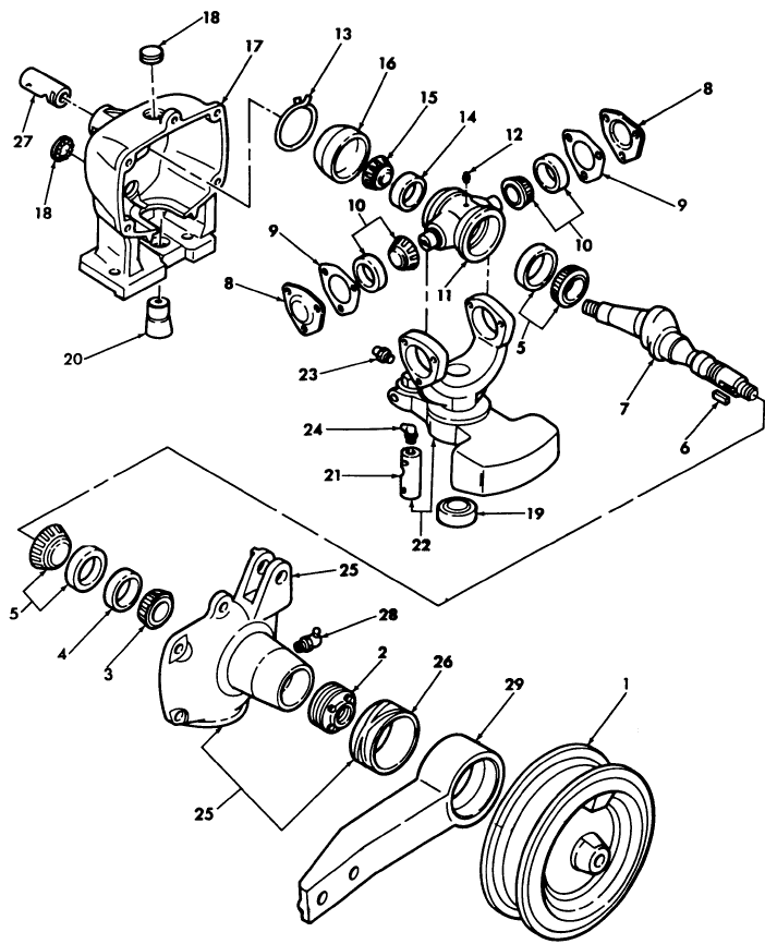 005 FLYWHEEL PULLEY & BALANCED HEAD HOUSING