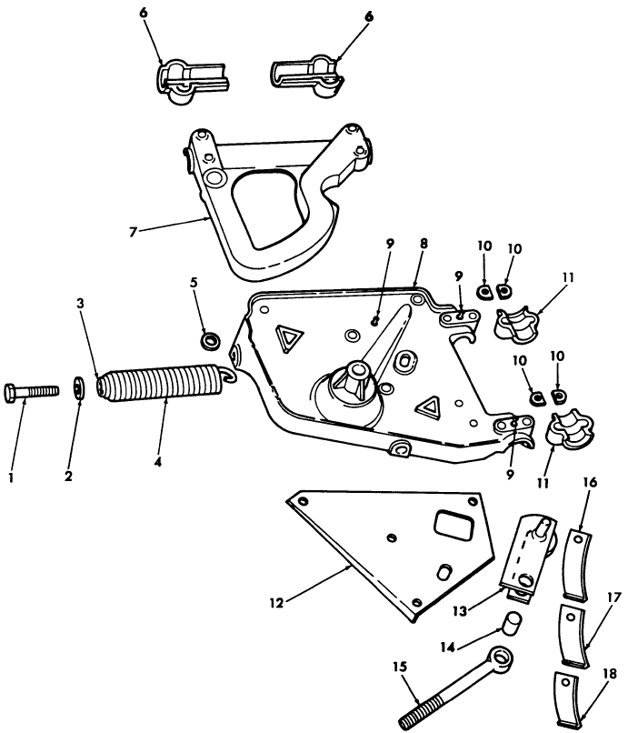 001 PIVOT FRAME & RELATED PARTS