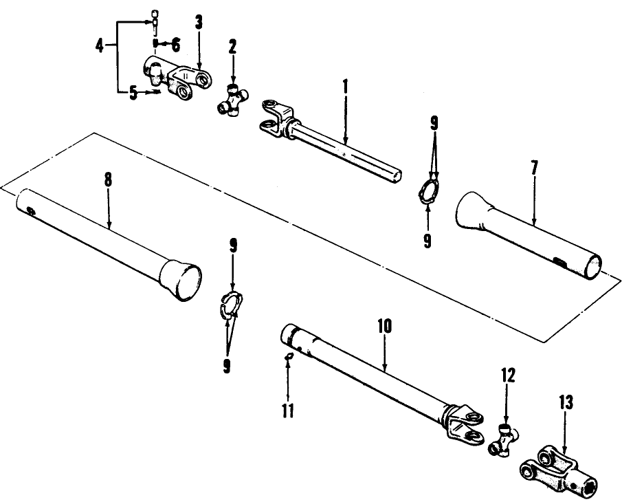 007A UNIVERSAL PARTS W/PLASTIC SHIELDS, GROUP 2-4B - 22-114,22-126