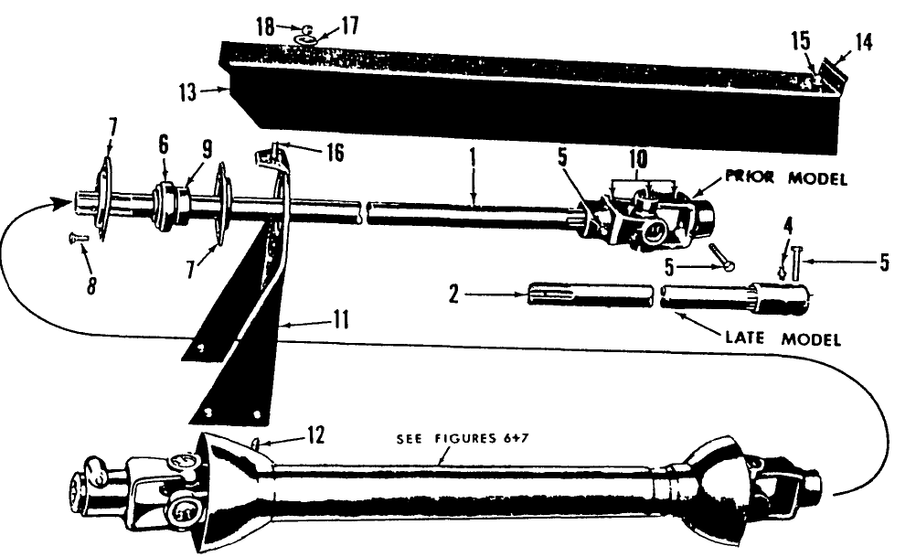 005 DRIVE SHAFT & RELATED PARTS, GROUP 2-3 - 22-61 Prior 2050, 22-61 After 2049 & 22-114,22-126