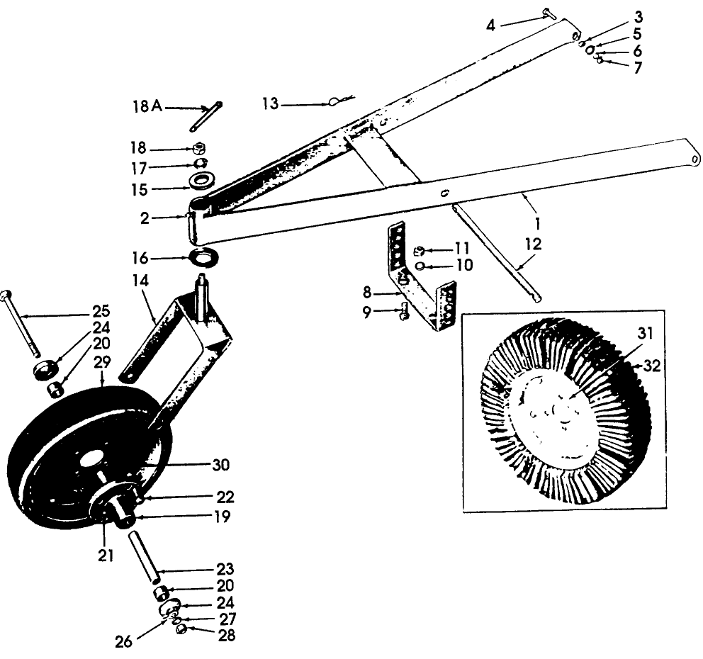 009 GAUGE WHEEL ASSEMBLY - 22-117,22-194,22-195