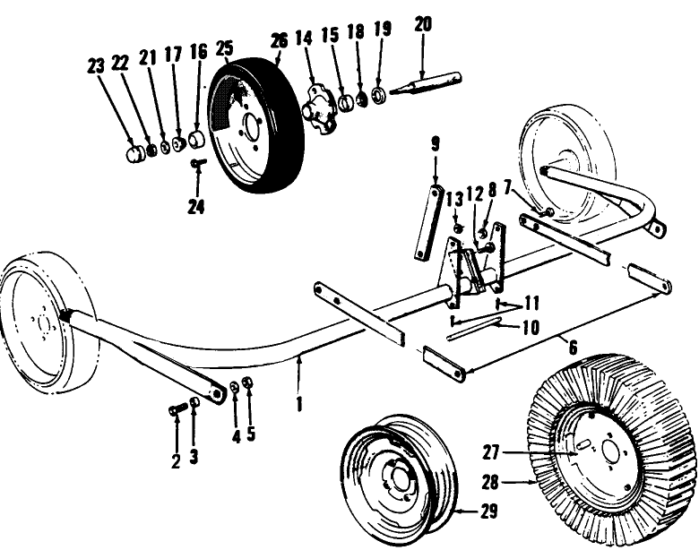 009A GAUGE WHEEL PARTS, GROUP 3-3 - 22-126