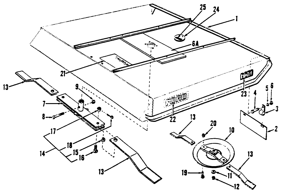 001 FRAME & BLADE ASSEMBLY - 22-127,22-127A,22-176,22-194,22-177