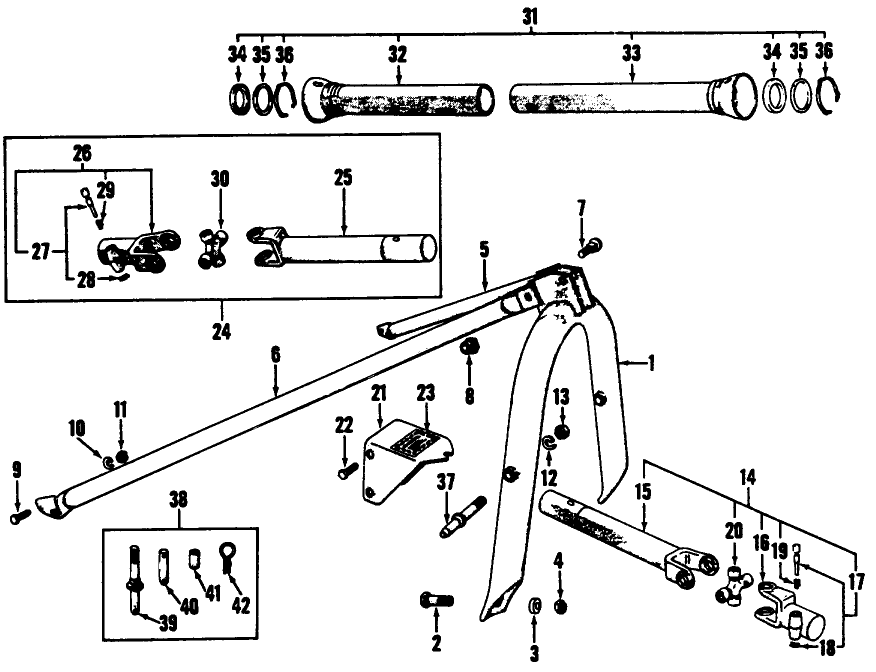 005 LIFT TYPE HITCH & UNIVERSAL - 22-96,22-162,22-200,22-143,22-144