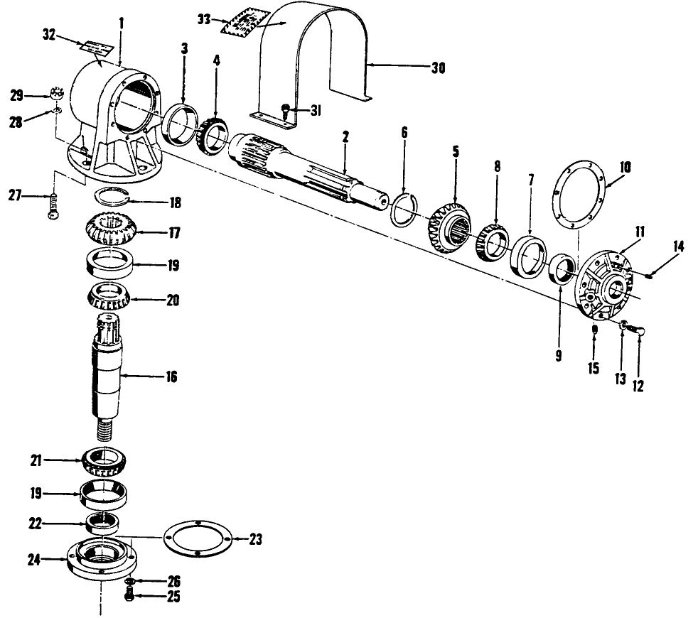 006 GEARBOX ASSEMBLY, 72" ROTARY CUTTER, 909 & 910 SERIES, MODELS 22-1