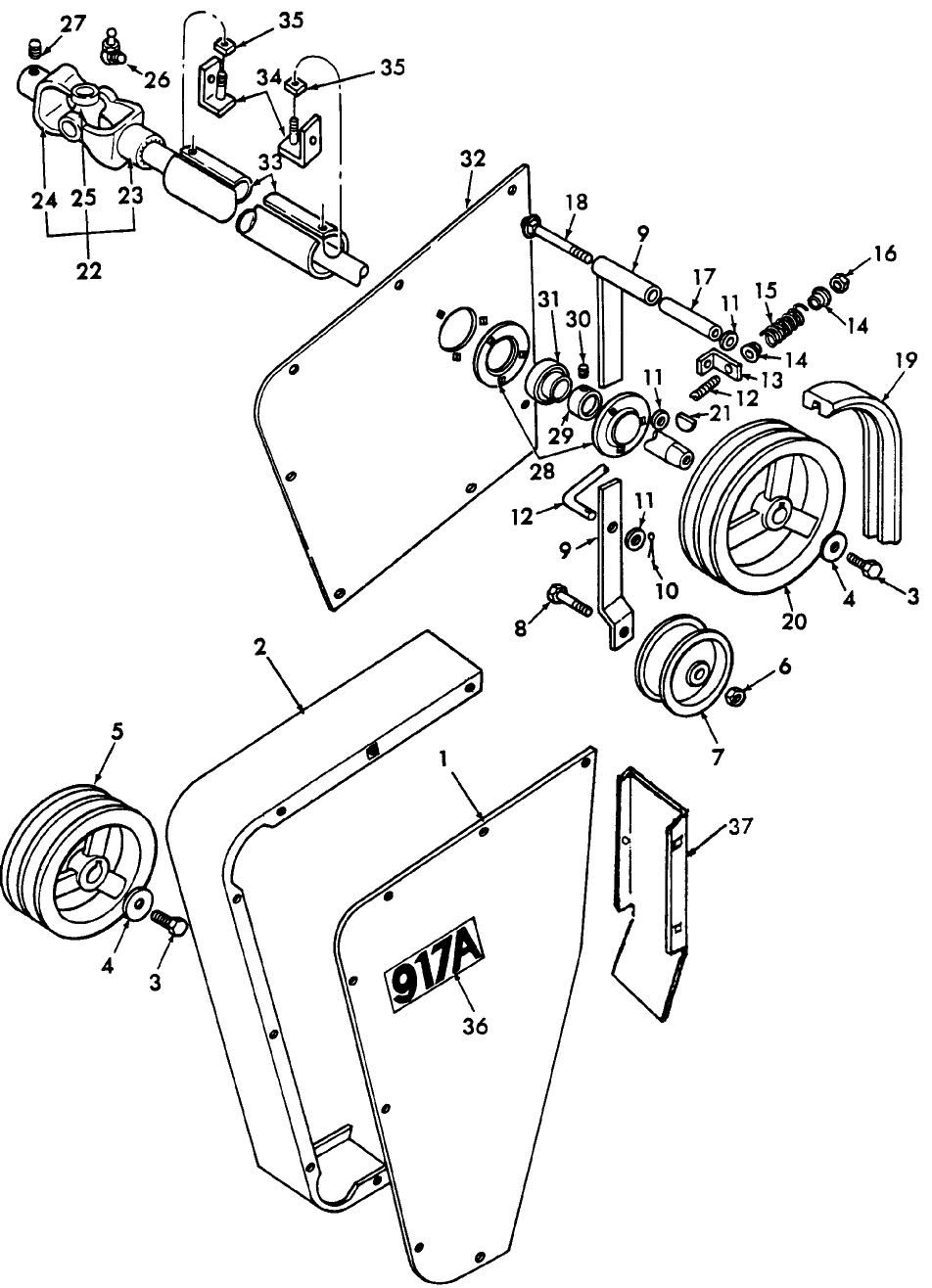 007 DRIVE PARTS, MODELS 22-183/184/185/205/206/207,22NW0001/2/3