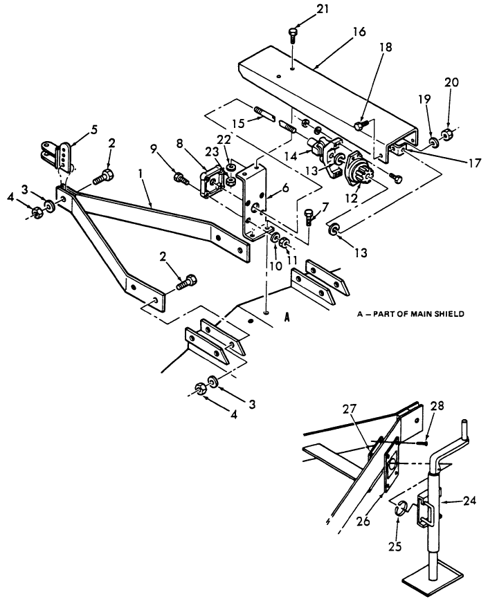 003 HITCH PULL TYPE & DRIVELINE - 22BM0084, 87, 88, 22 - 165
