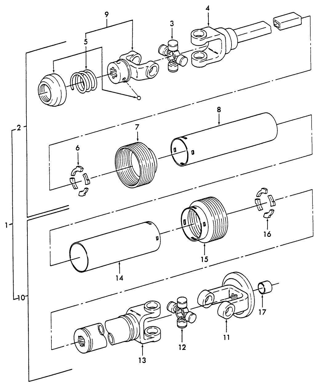 011 DRIVELINE - 84" LIFT TYPE, SERVICE