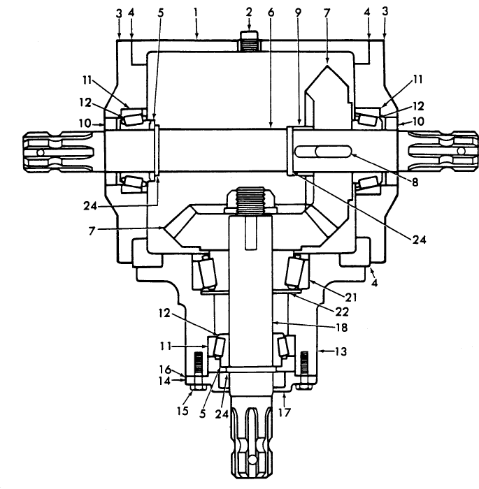 004 GROUP 3-1, CENTER GEAR BOX ASSEMBLY