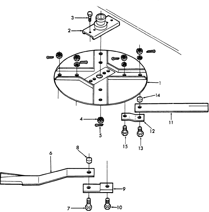 003 KNIVES & RELATED PARTS FOR MAIN FRAME, CENTER SECTION