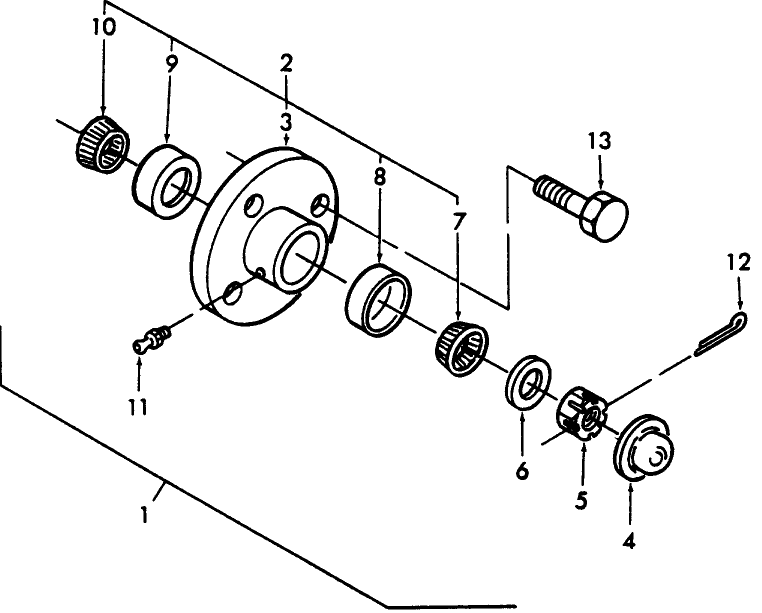 007 GAUGE WHEEL, HUB ASSEMBLY 1 BMB-8395 1 Includes: Ref. 2-13