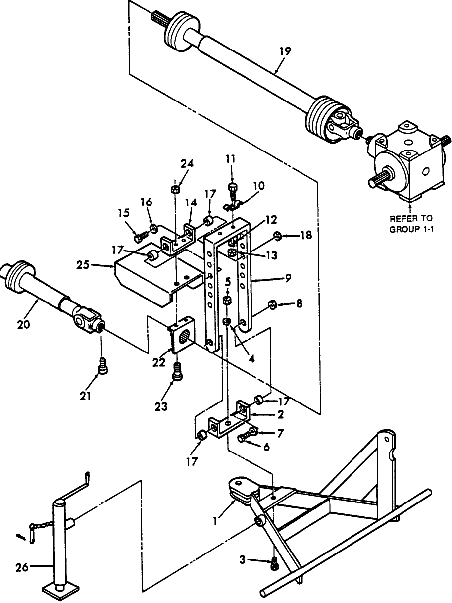003 TONGUE,EQUAL ANGLE DRIVELINE & RELATED PARTS