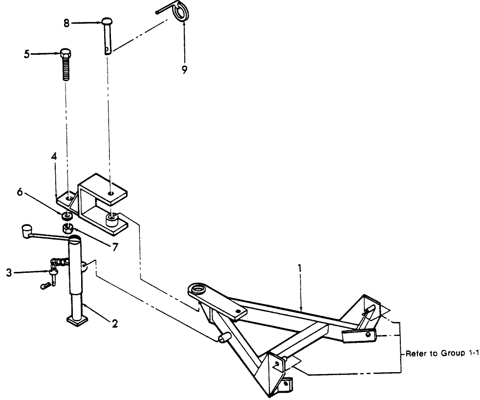 004 TONGUE & RELATED PARTS
