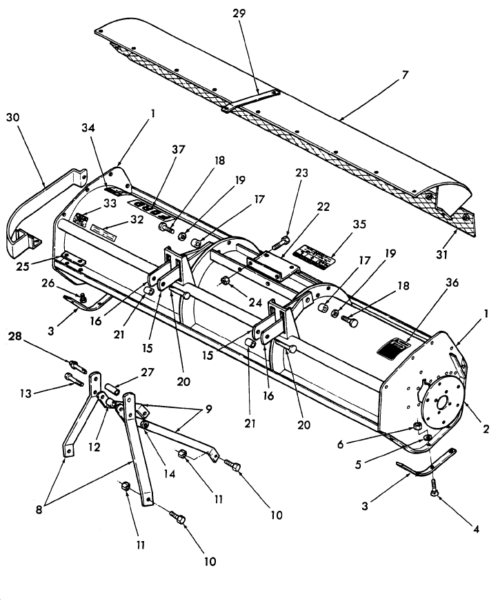 002 MAIN FRAME ASSY, 22-183,184,185,205,206,207,22NW0001,22NW0002,22NW0003