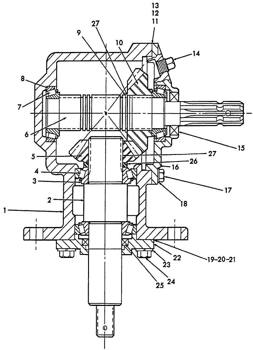 007 GEARBOX ASSEMBLY, 60" & 72"