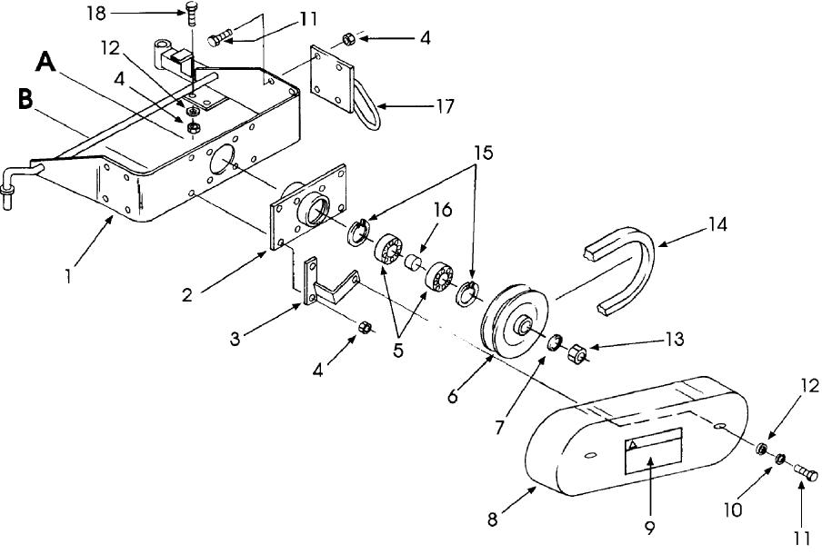 038.01 BLOWER HOUSING - 716414001/60" & 716415001/72"