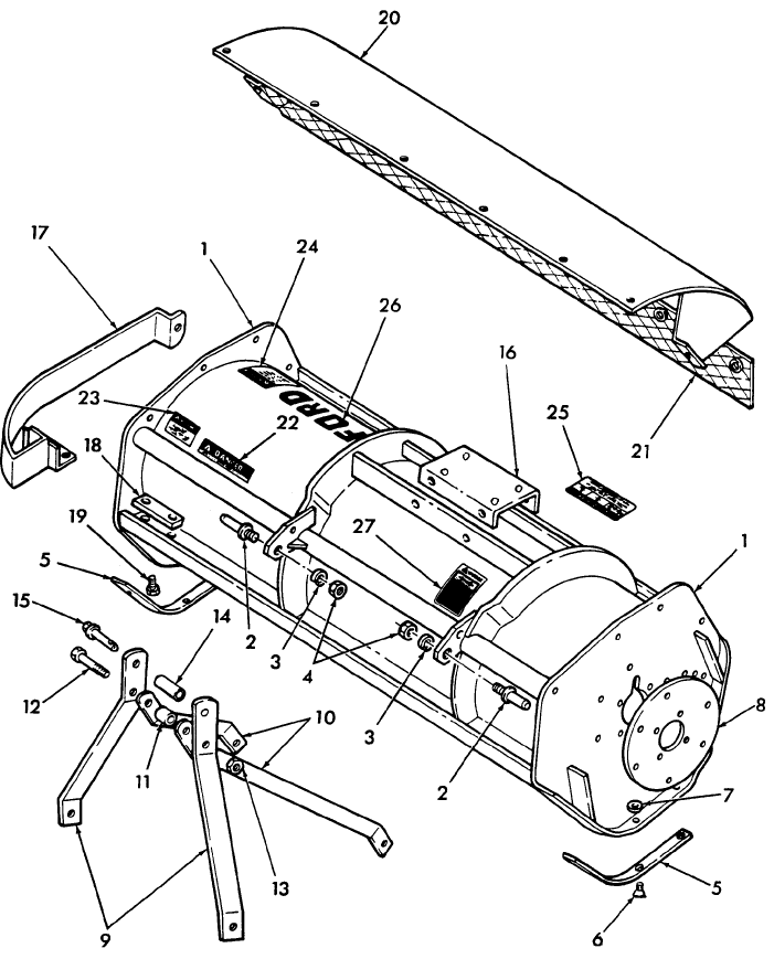 001 BASIC FLAIL MOWERS, MODEL 222NW0004,48", SERIES 917A