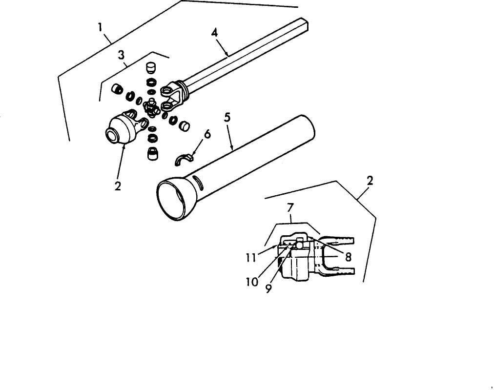 008 FRONT DRIVELINE ASSEMBLY 86/-, ALL MODELS
