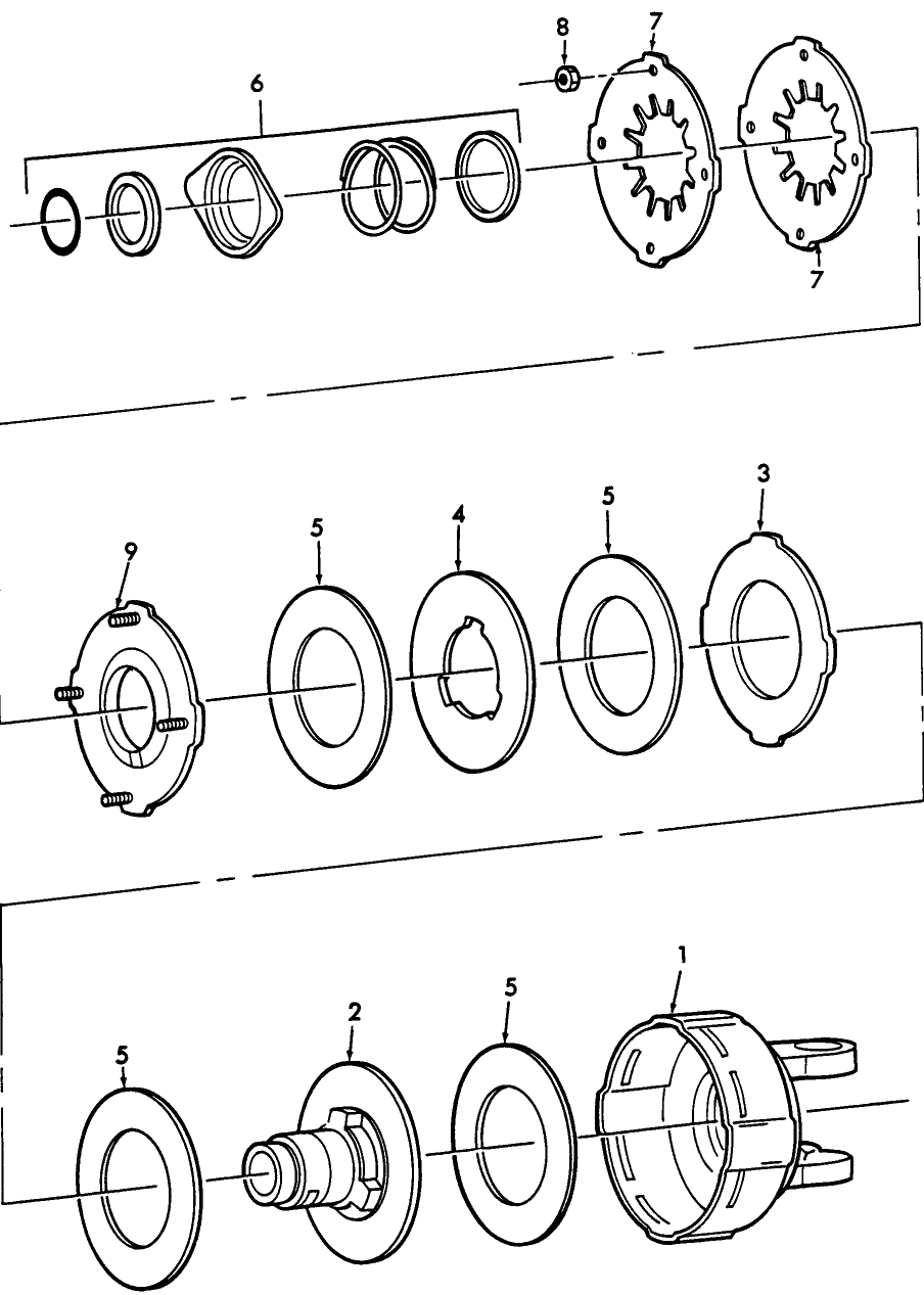 009 FRICTION CLUTCH, 84", 22BM0213, 22BM1489, 9606372 & 960373, 18-87/