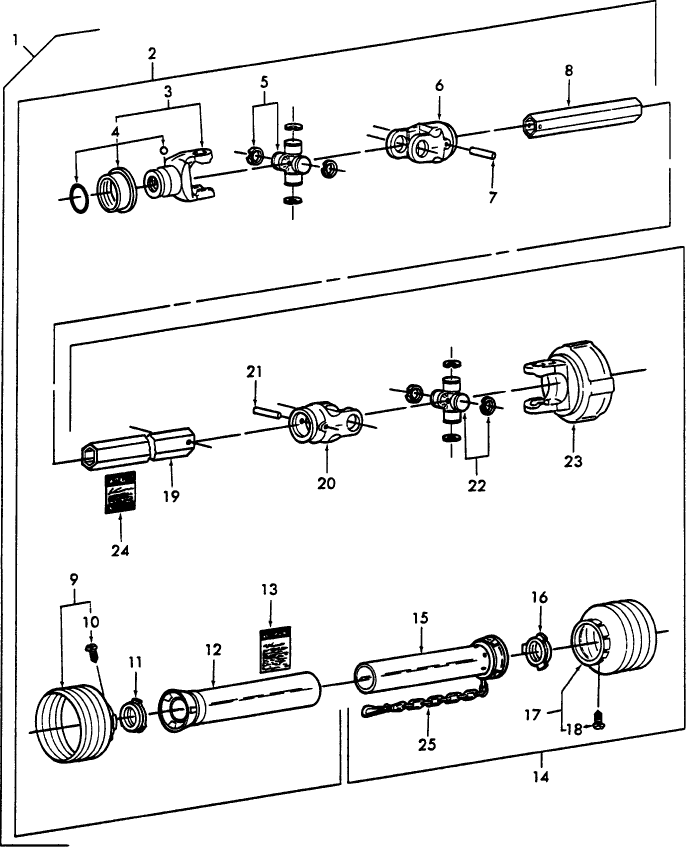 018 DRIVELINE - 60" & 72", (10-87/10-89)