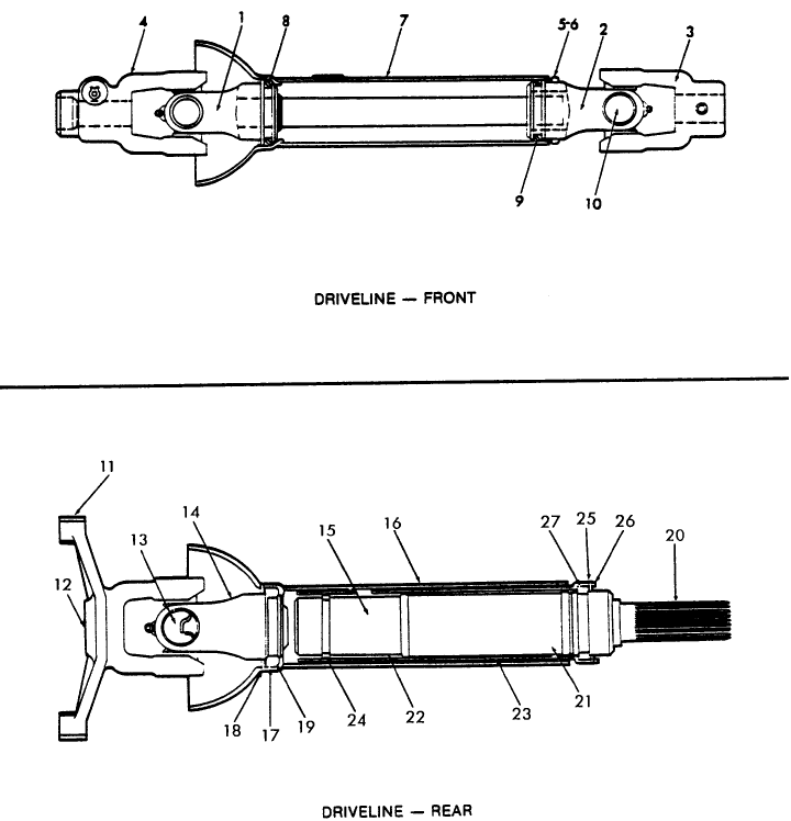 014 DRIVELINE - 84" (PULL TYPE) (10-84/10-85)