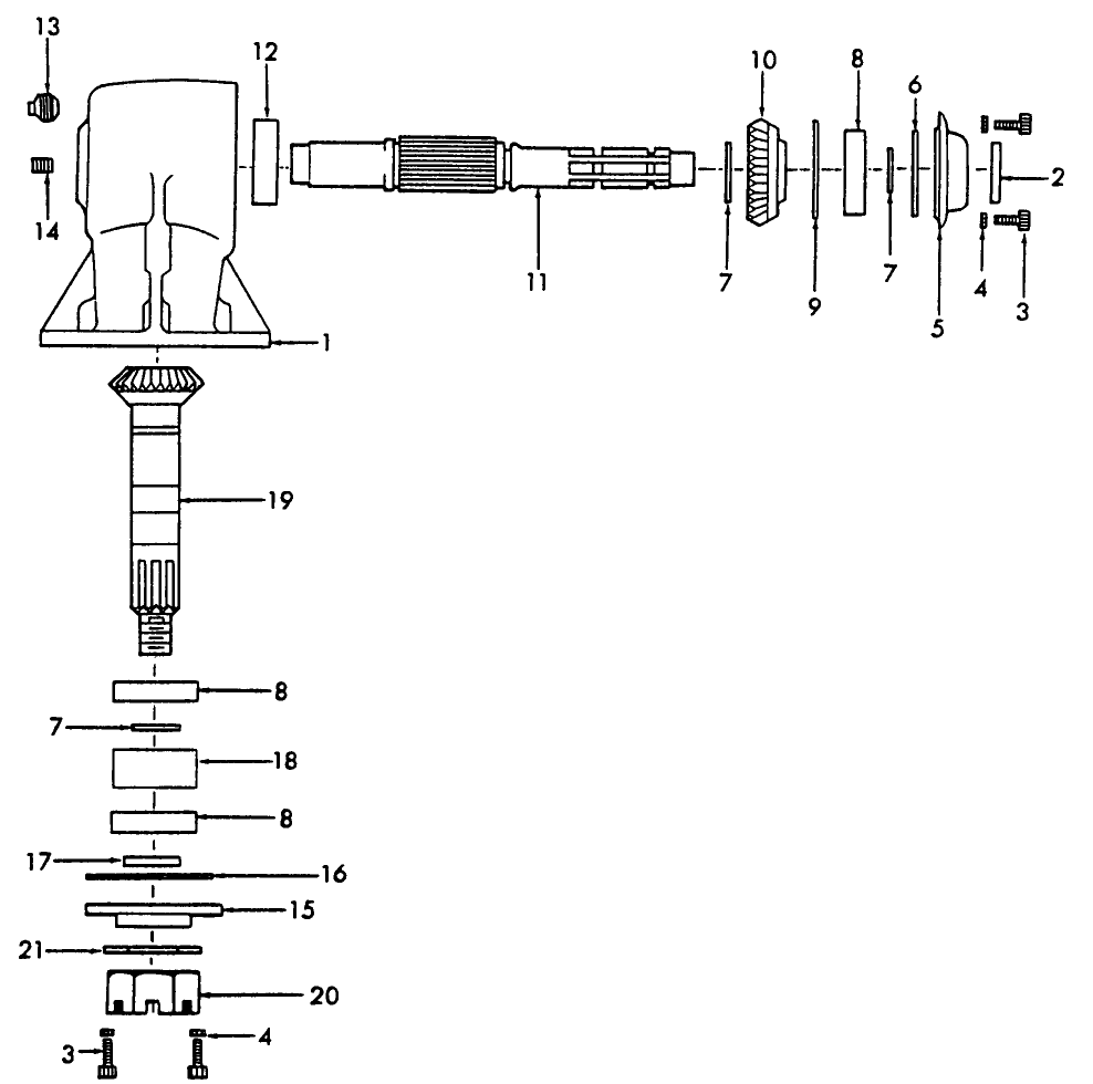 007 GEAR BOX, RATIO 1 to 1.47