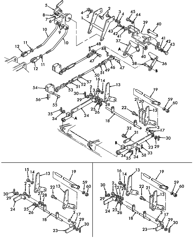 012 MOUNTING LINKAGE - 60" - 9607335, ASN TM005780