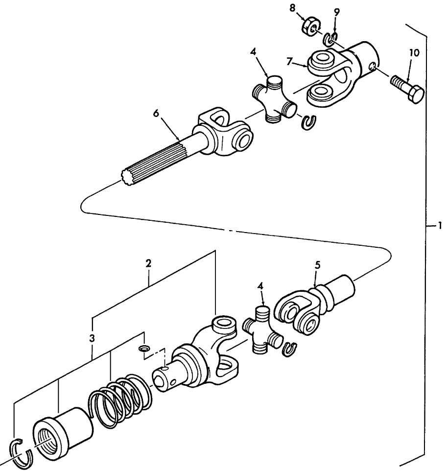 010 DRIVE ASSEMBLY - 72" - 9809198 FOR 1520 MODELS