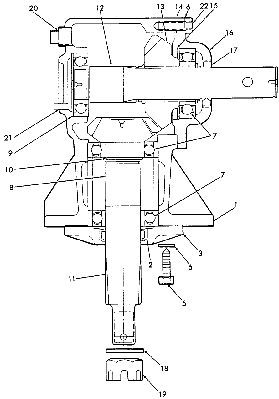 005 GEARBOX ASSEMBLY, MODEL 951B - 48"