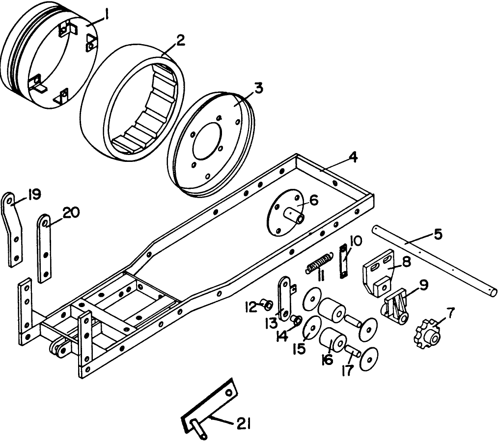 003 FRAME & RELATED PARTS, 30 PLANTER