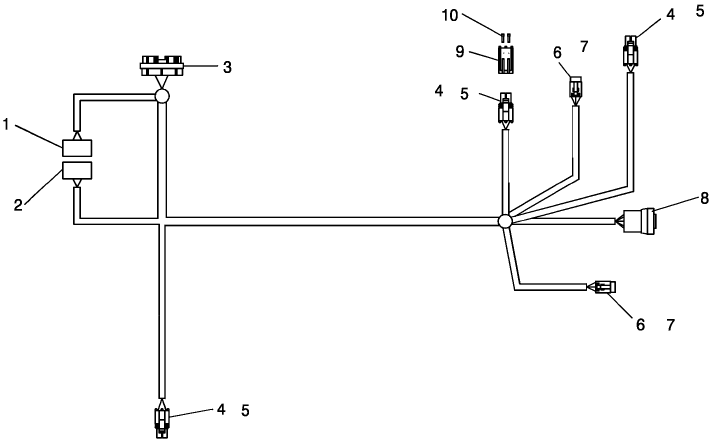 A.50.A(62) 3RD TANK HARNESS ISOBUS (3 TANK)