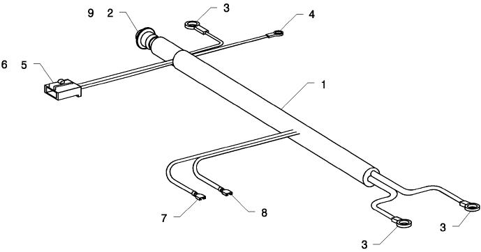 A.50.A(63) ALTERNATOR HARNESS, VARIABLE DRIVE (3 TANK)