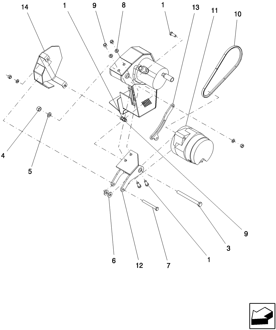 L.10.D(03) SINGLE FAN ALTERNATOR ASSEMBLY