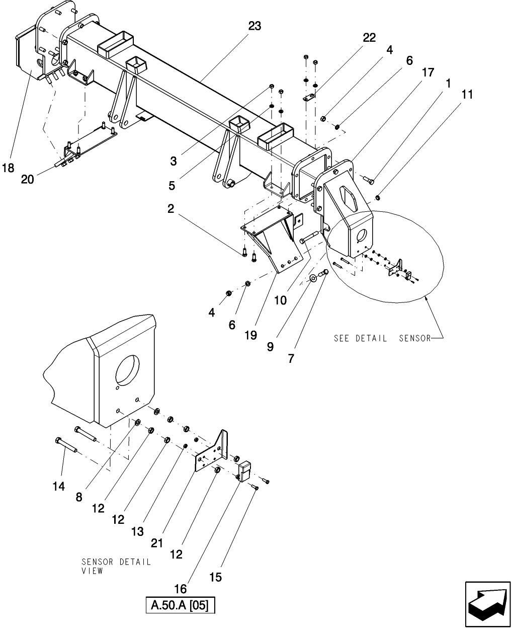 D.13.B(01) REAR AXLE HOUSING BSN PNL009128