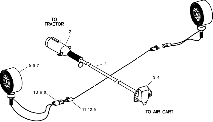 A.40.A(13) TOW BEHIND AIR CART, SEED TOOL LIGHTING HARNESS