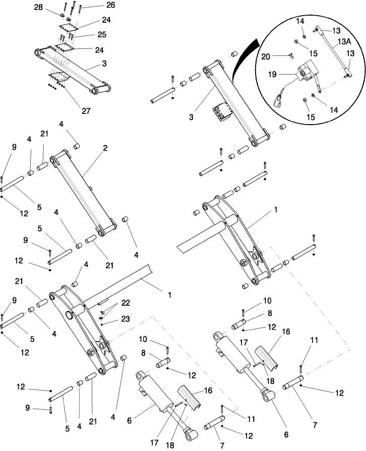 G.10.A(02) FRAME - SUBBAR LIFT LINKAGE 12/23 AND 16/31