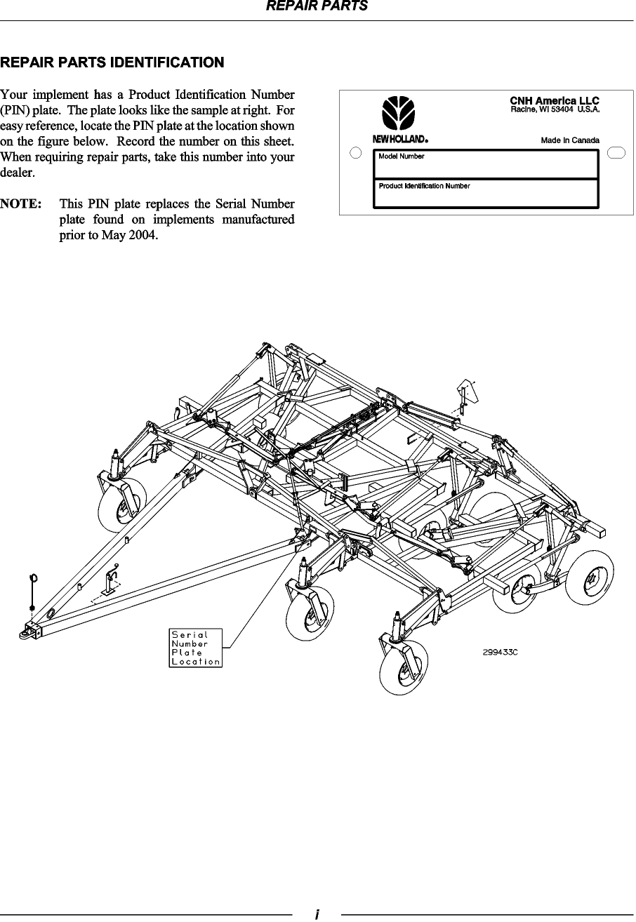 0.021.1 PIN NUMBER PLATE LOCATION (APN PNL006108)