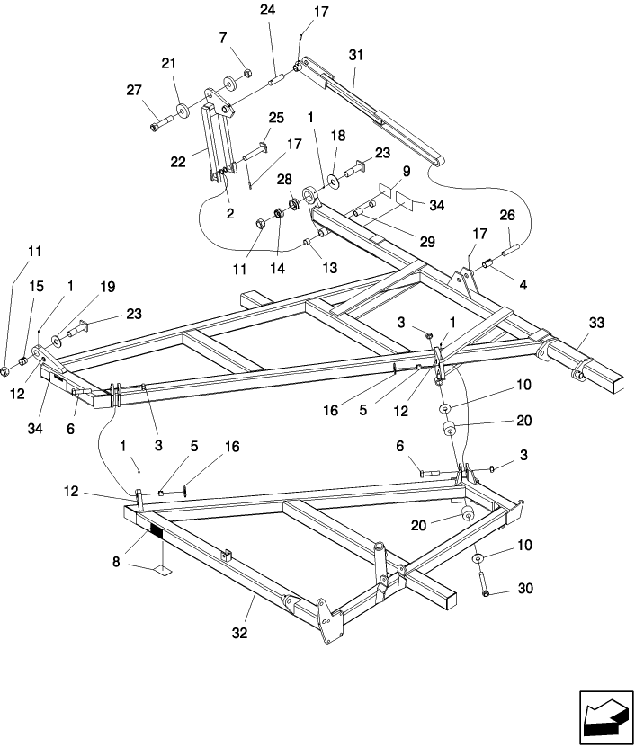 1.080.1 9 FT FIVE SECTION OUTER WING ASSEMBLY