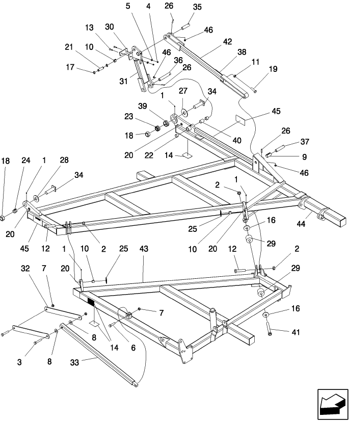 1.070.1 9' THREE SECTION OUTER WING ASSEMBLY