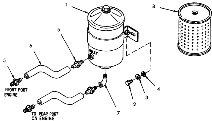 010 OIL FILTER, MODELS 19ER3401 AIR COOLED & 19ER6783 H.D. OPTION