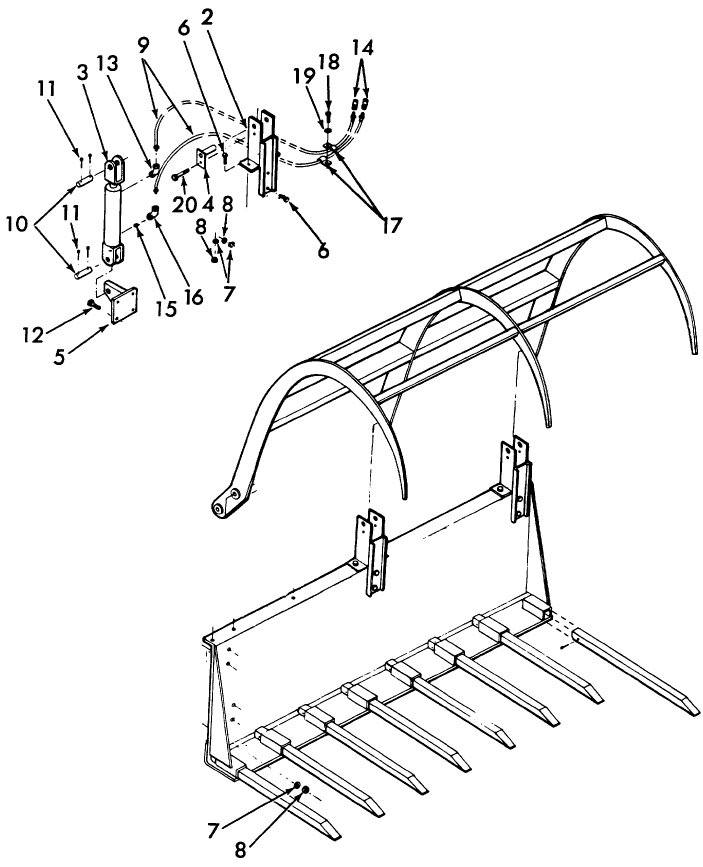 031 GRAPPLE ASSEMBLY,MODEL 19ER9150