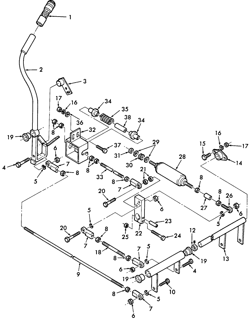 009 CONTROL LEVERS & NEUTRAL CENTERING DEVICE - CL-35,45