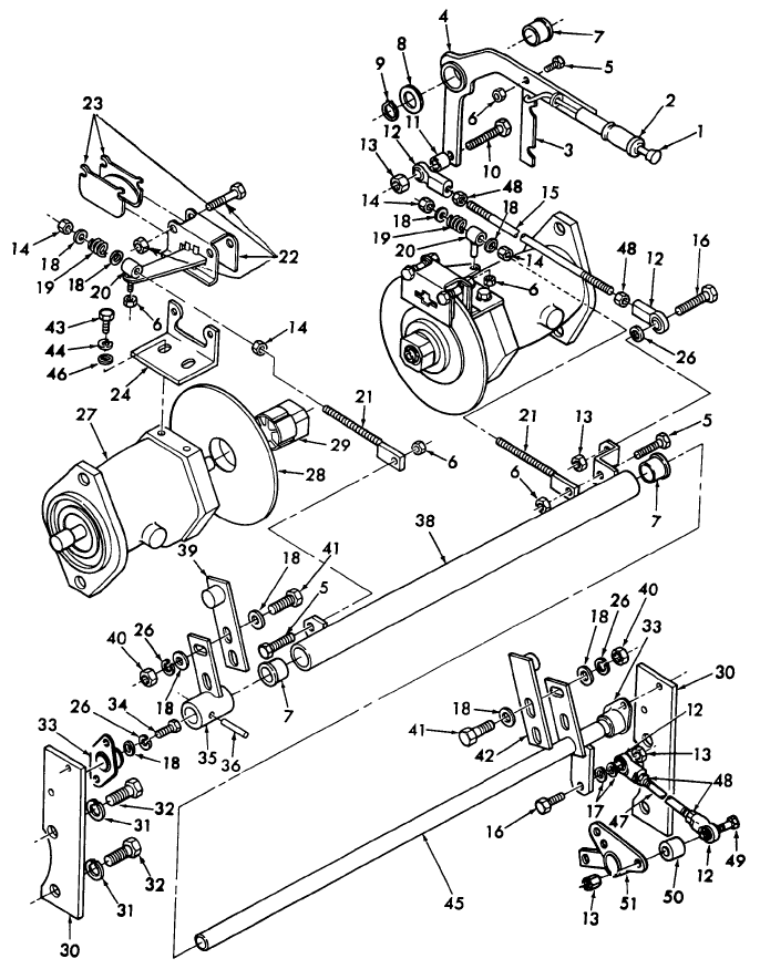 019 PARKING BRAKE & NEUTRAL LOCK ASSEMBLY - CL-55,65